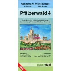 Pfälzerwald 4. Blatt 43-548, 1 : 25 000 - Wanderkarte