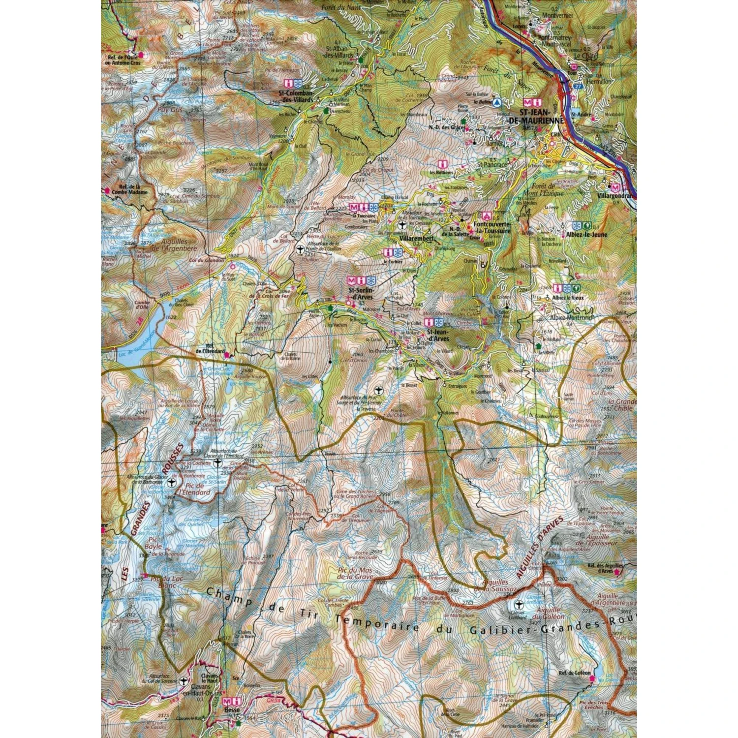 Grenoble Bourg-Saint-Maurice 1:100 000 - Wanderkarte 5 Grenoble Bourg-Saint-Maurice 1:100 000 - Wanderkarte – Bild 3