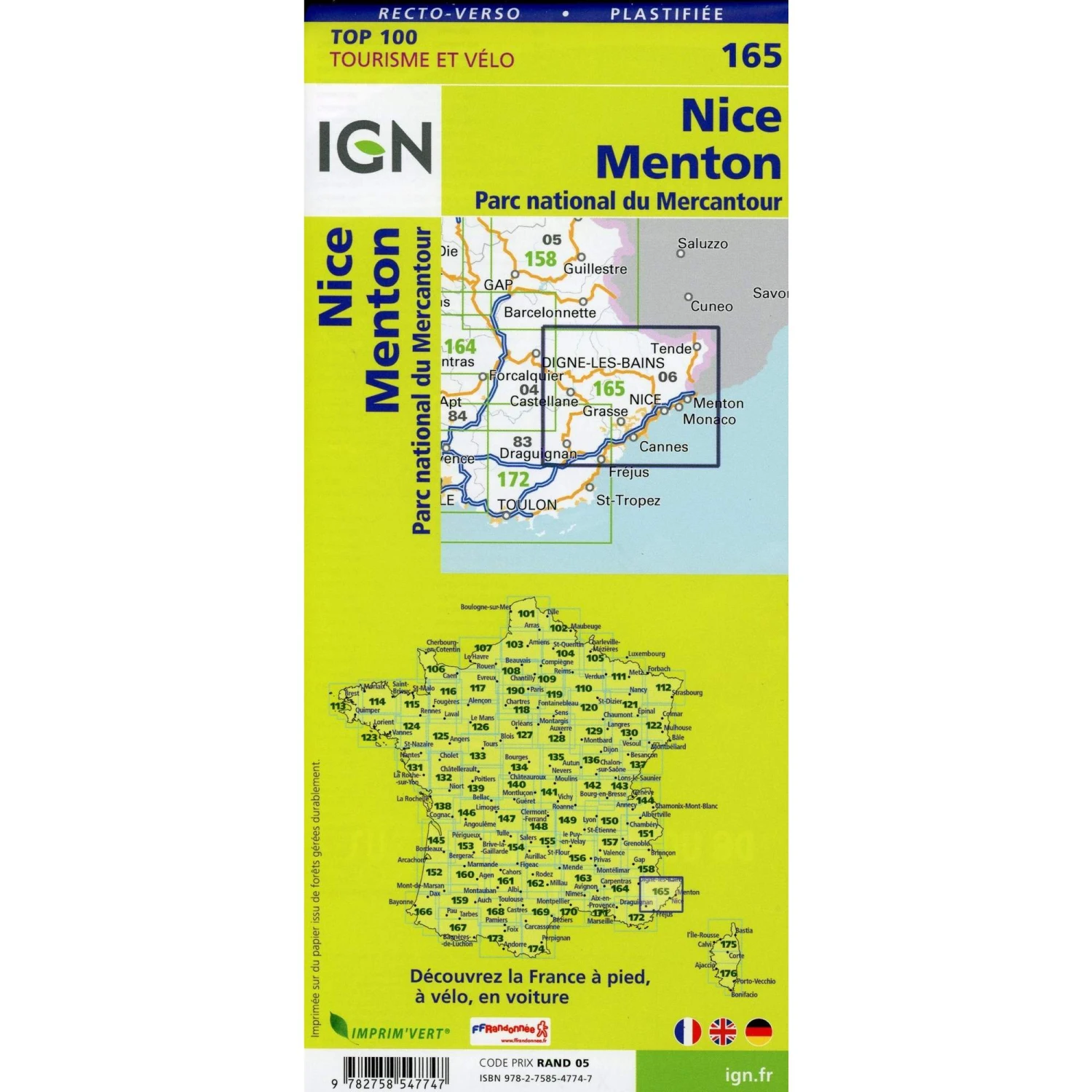 Nice Menton 1:100 000 - Karte 4 Nice Menton 1:100 000 - Karte – Bild 2