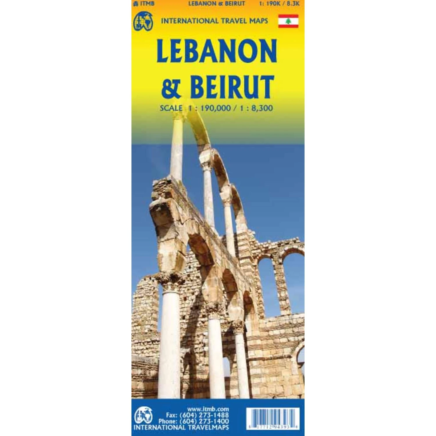 ITM Map Lebanon - Beirut 1:190 000 - Karte 3 ITM Map Lebanon - Beirut 1:190 000 - Karte