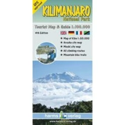 Kilimanjaro National Park Tourist Map & Guide 1 : 100.000 - Wanderkarte