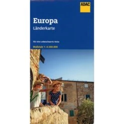 ADAC LÄNDERKARTE EUROPA 1:4 500 000 - Straßenkarte