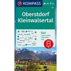 KOMPASS WANDERKARTE OBERSTDORF, KLEINWALSERTAL 1:25 000