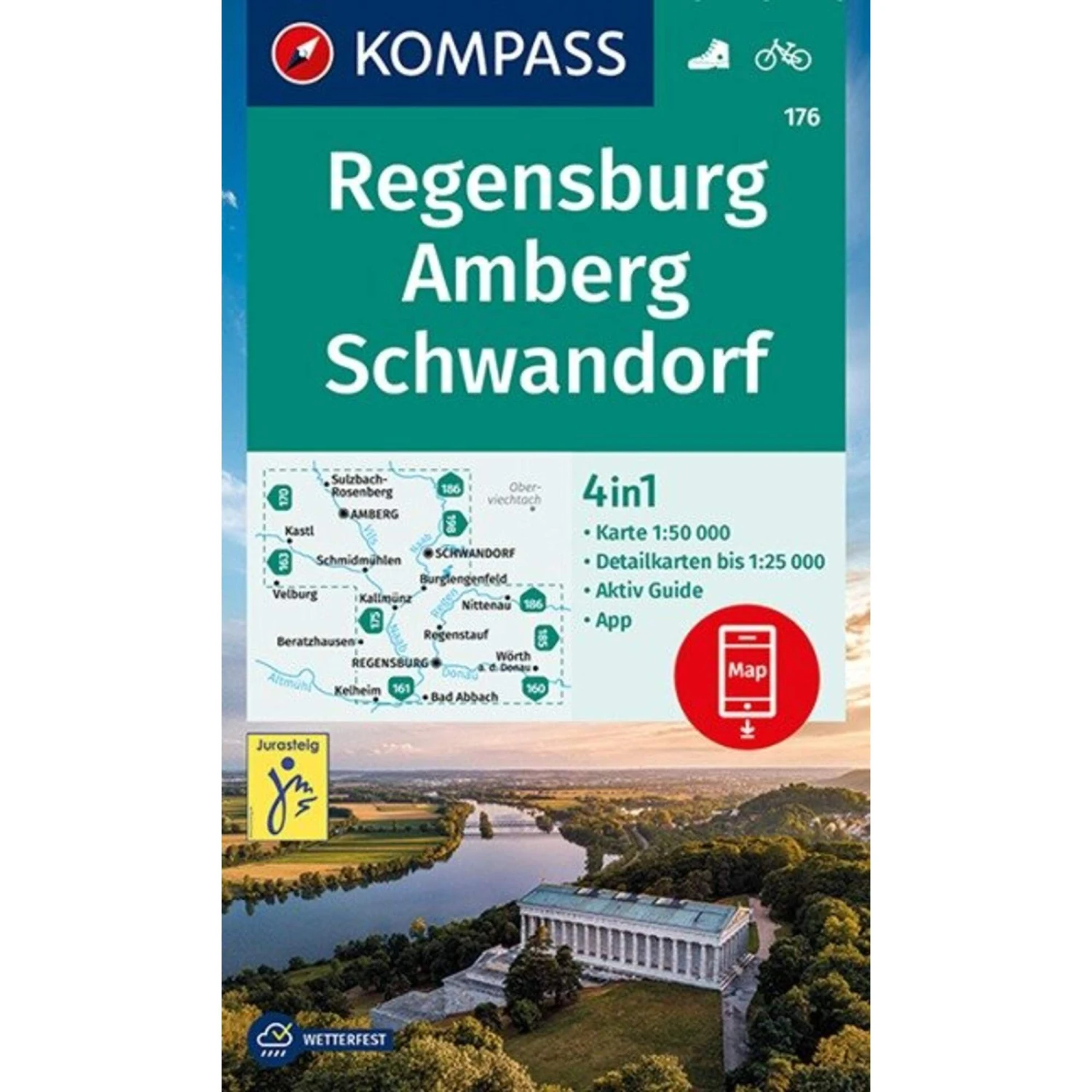 KOMPASS WANDERKARTE REGENSBURG, AMBERG, SCHWANDORF 1:50 000 3 KOMPASS WANDERKARTE REGENSBURG, AMBERG, SCHWANDORF 1:50 000