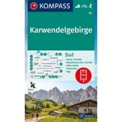 KOMPASS WANDERKARTE KARWENDELGEBIRGE 1:50 000