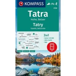 KOMPASS WANDERKARTE HOHE TATRA