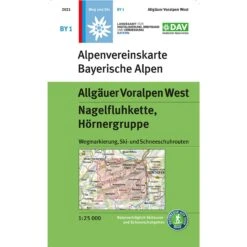 ALLGÄUER VORALPEN WEST, NAGELFLUHKETTE, HÖRNERGRUPPE - Wanderkarte