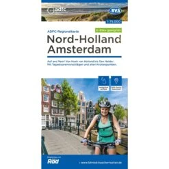 ADFC-REGIONALKARTE NORD-HOLLAND AMSTERDAM 1:75.000 - Fahrradkarte