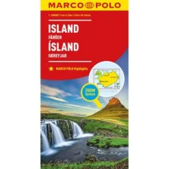 MARCO POLO LÄNDERKARTE ISLAND, FÄRÖER 1:650 000 - Karte