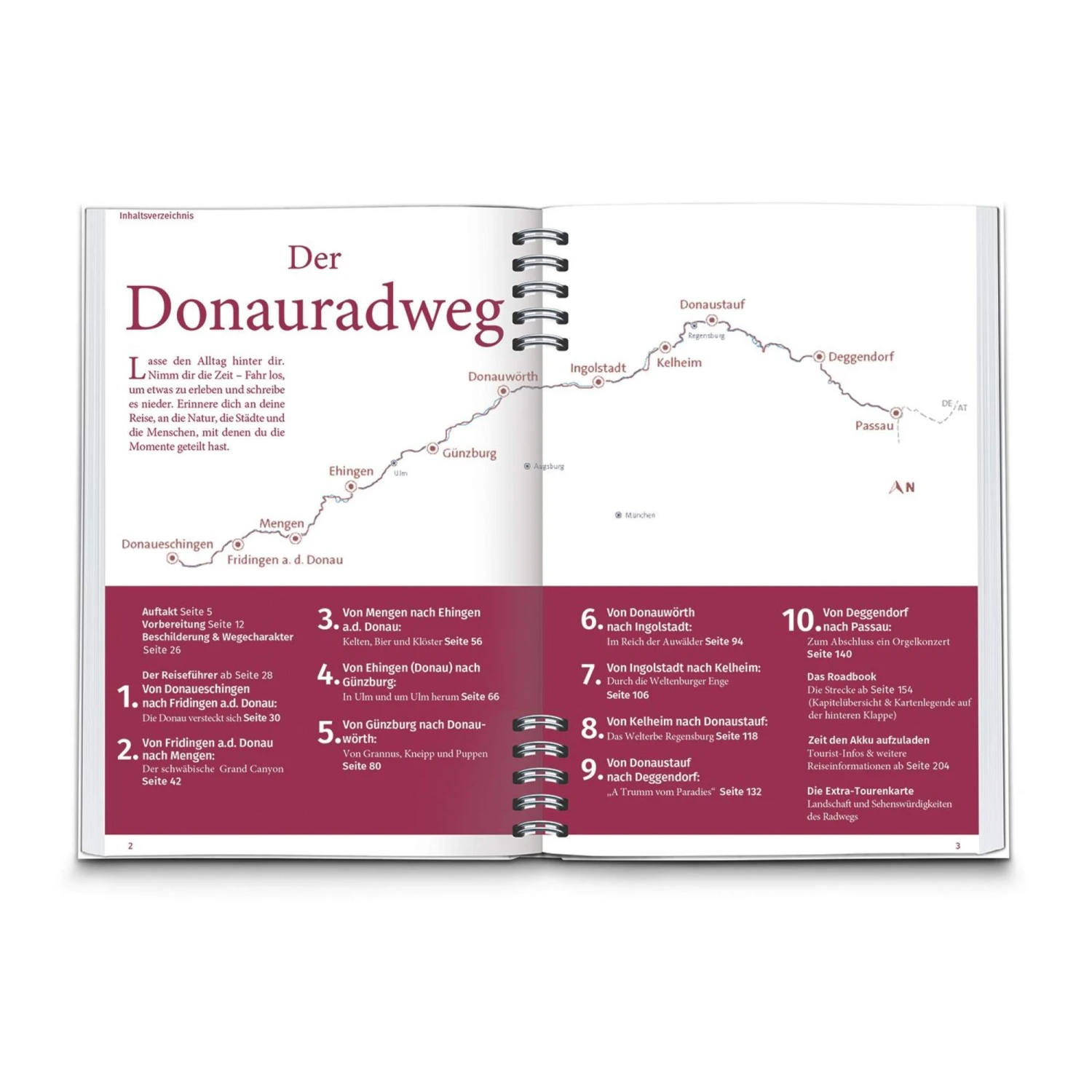 KOMPASS RADREISEFÜHRER DONAURADWEG DEUTSCHLAND - Radwanderführer 4 KOMPASS RADREISEFÜHRER DONAURADWEG DEUTSCHLAND - Radwanderführer – Bild 2