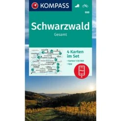 KOMPASS WANDERKARTE 888 SCHWARZWALD GESAMT
