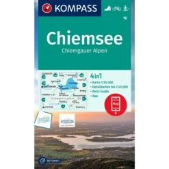 KOMPASS WANDERKARTE 10 CHIEMSEE, CHIEMGAUER ALPEN