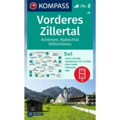 KOMPASS WANDERKARTE 28 VORDERES ZILLERTAL