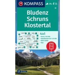 KOMPASS WANDERKARTE 32 BLUDENZ-SCHRUNS