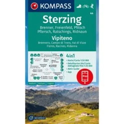 KOMPASS WANDERKARTE 44 STERZING/RATSCHINGS/RIDNAUN/PFITSCH