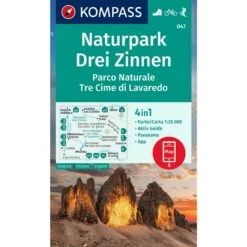 KOMPASS WANDERKARTE 047 NATURPARK DREI ZINNEN