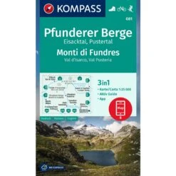 KOMPASS WANDERKARTE 081 PFUNDERER BERGE