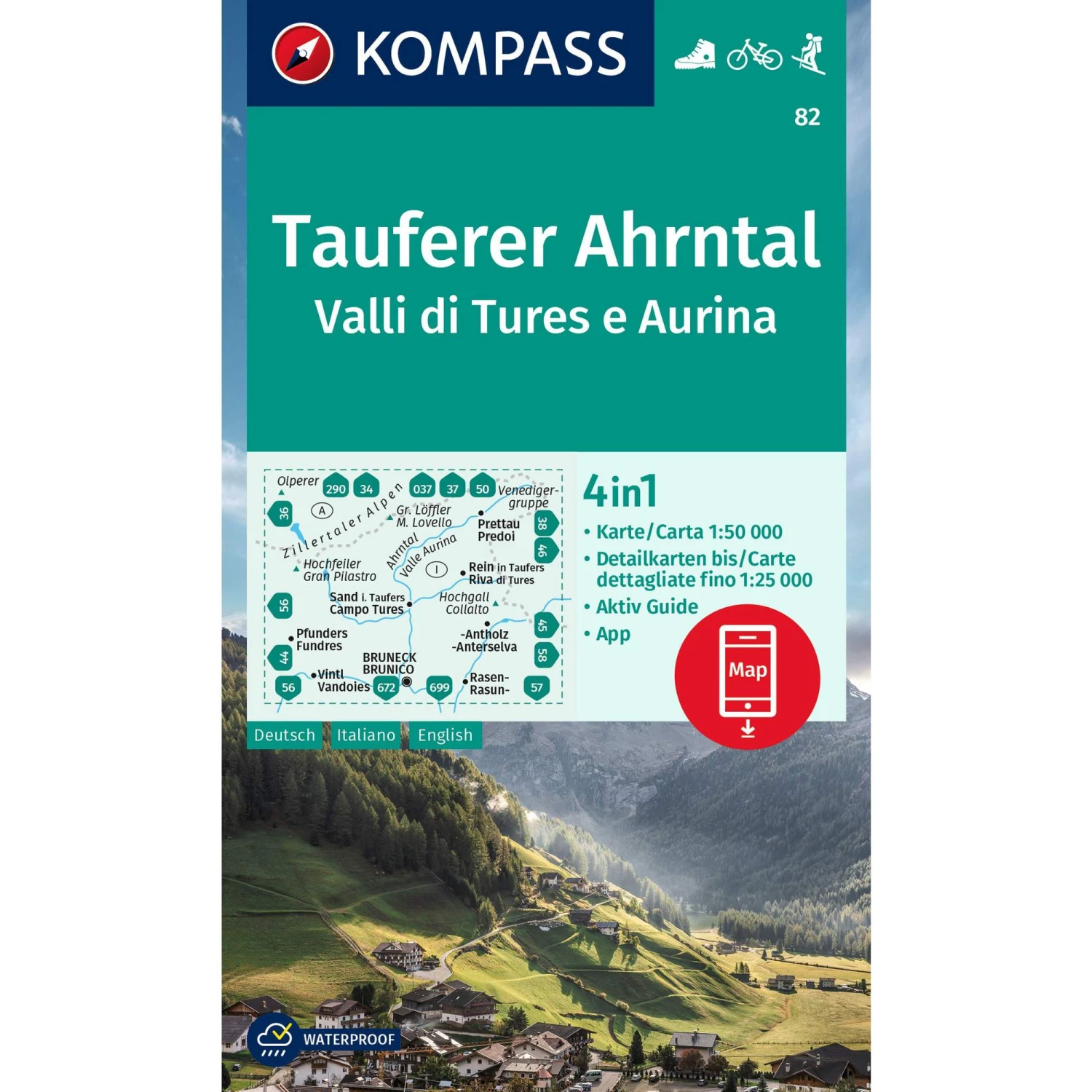 KOMPASS WANDERKARTE 82 TAUFERER AHRNTAL 3 KOMPASS WANDERKARTE 82 TAUFERER AHRNTAL