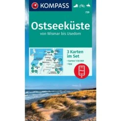 KOMPASS WANDERKARTE 739 OSTSEEKÜSTE VON WISMAR BIS USEDOM