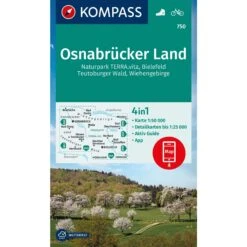 KOMPASS WANDERKARTE 750 OSNABRÜCKER LAND