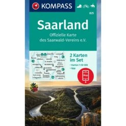KOMPASS WANDERKARTE 825 SAARLAND
