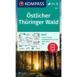 KOMPASS WANDERKARTE 813 ÖSTLICHER THÜRINGER WALD