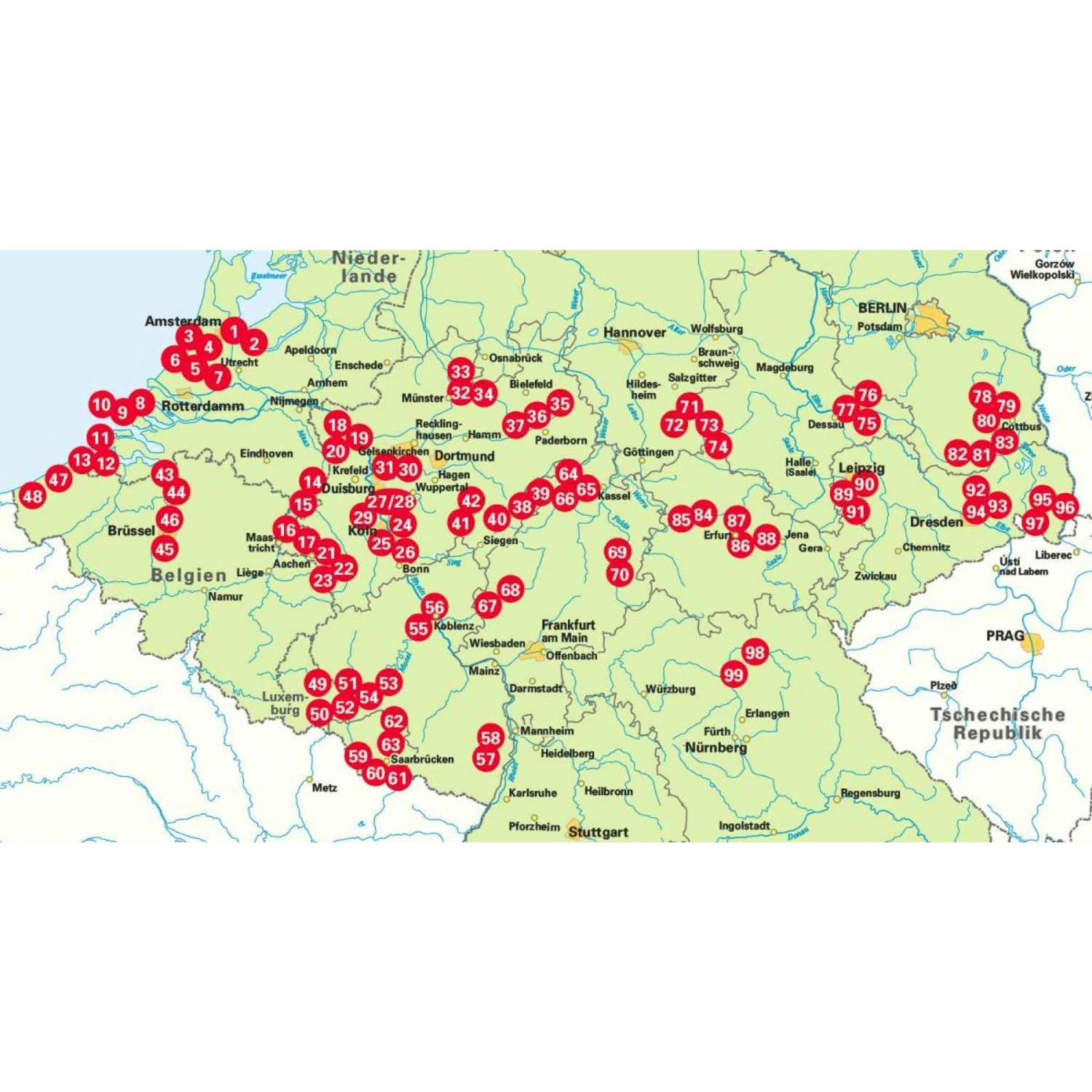 DIE 99 SCHÖNSTEN RADTOUREN FÜR CAMPER IN DEUTSCHLANDS MITTE - Radwanderführer – Bild 2