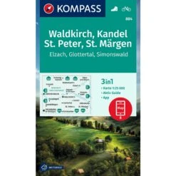 KOMPASS WANDERKARTE 884 WALDKIRCH, KANDEL, ST.PETER