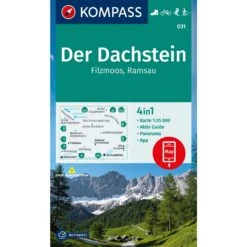 KOMPASS WANDERKARTE 031 DER DACHSTEIN, RAMSAU, FILZMOOS