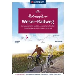 KOMPASS RADREISEFÜHRER WESER-RADWEG - Radwanderführer