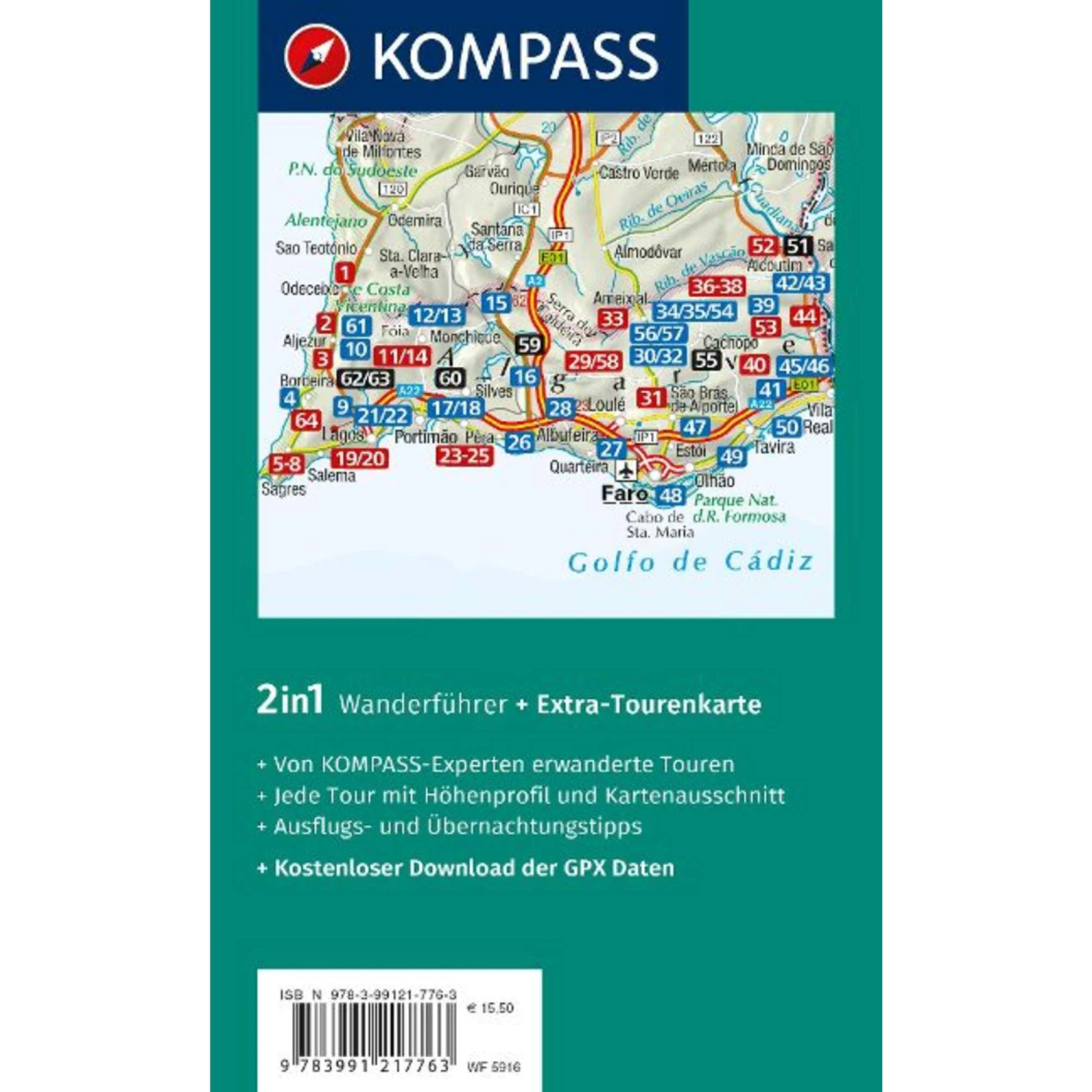 KOMPASS WANDERFÜHRER ALGARVE + FERNWANDERWEG VIA ALGARVIANA 4 KOMPASS WANDERFÜHRER ALGARVE + FERNWANDERWEG VIA ALGARVIANA – Bild 2