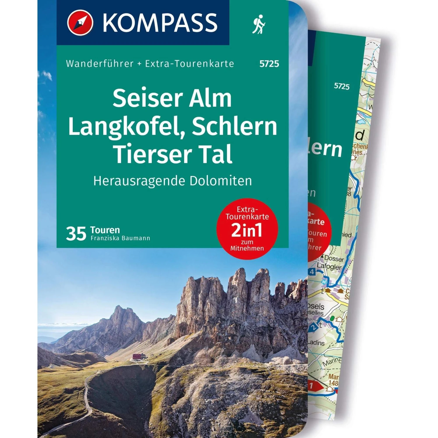 KOMPASS WANDERFÜHRER SEISER ALM, LANGKOFEL, SCHLERN 3 KOMPASS WANDERFÜHRER SEISER ALM, LANGKOFEL, SCHLERN